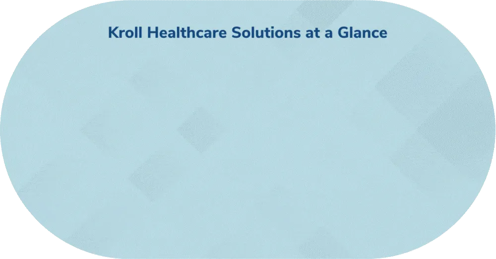 Kroll Healthcare Solutions at a Glance