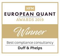 Duff & Phelps Named ‘Best Compliance Consultancy’ at HFM European Quant Awards