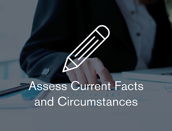 Assess Current Facts and Circumstances Assess Current Facts and Circumstances