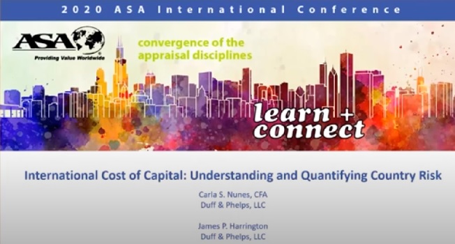 International Cost of Capital – Understanding and Quantifying Country Risk