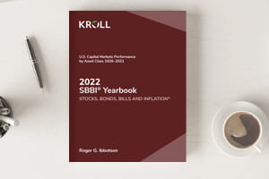 The 2021 SBBI® Yearbook, with year-end 2020 data, is now available. 