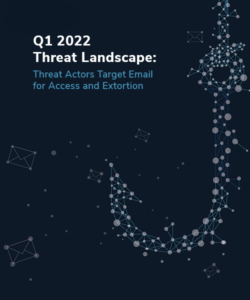 Q1 2022 Threat Landscape Report: Threat Actors Target Email for Access and Extortion