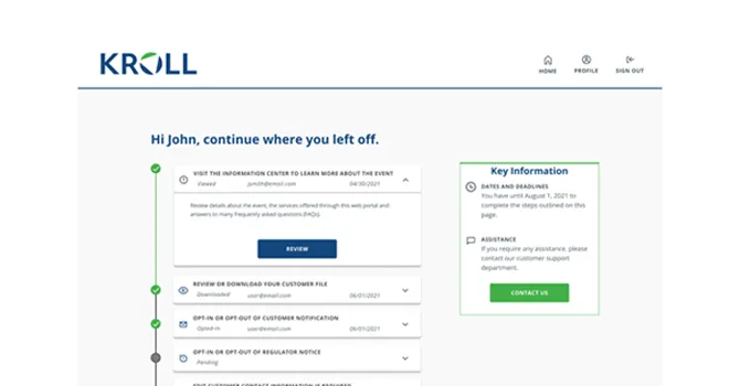 Kroll Third-Party Notification Platform Digital Simplicity Kroll Third-Party Notification Platform Digital Simplicity