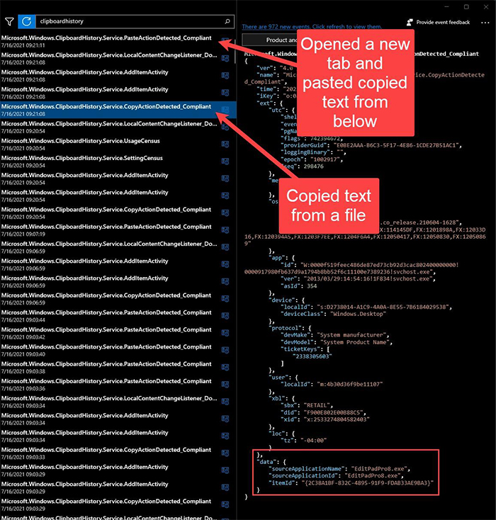 Forensic Quick Wins - Microsoft.Windows.ClipboardHistory.Service