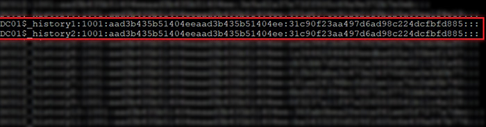 Password History Detection:  Two Consecutive Identical Hashes 